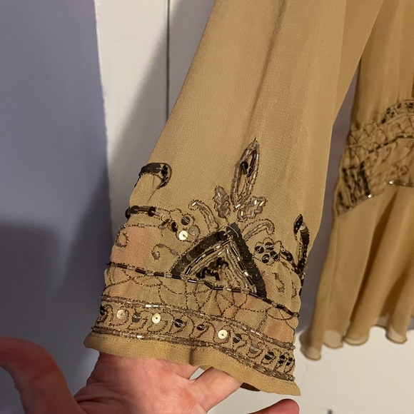 Original Antthony tan beaded shirt made in India size extra small - Picture 2 of 8